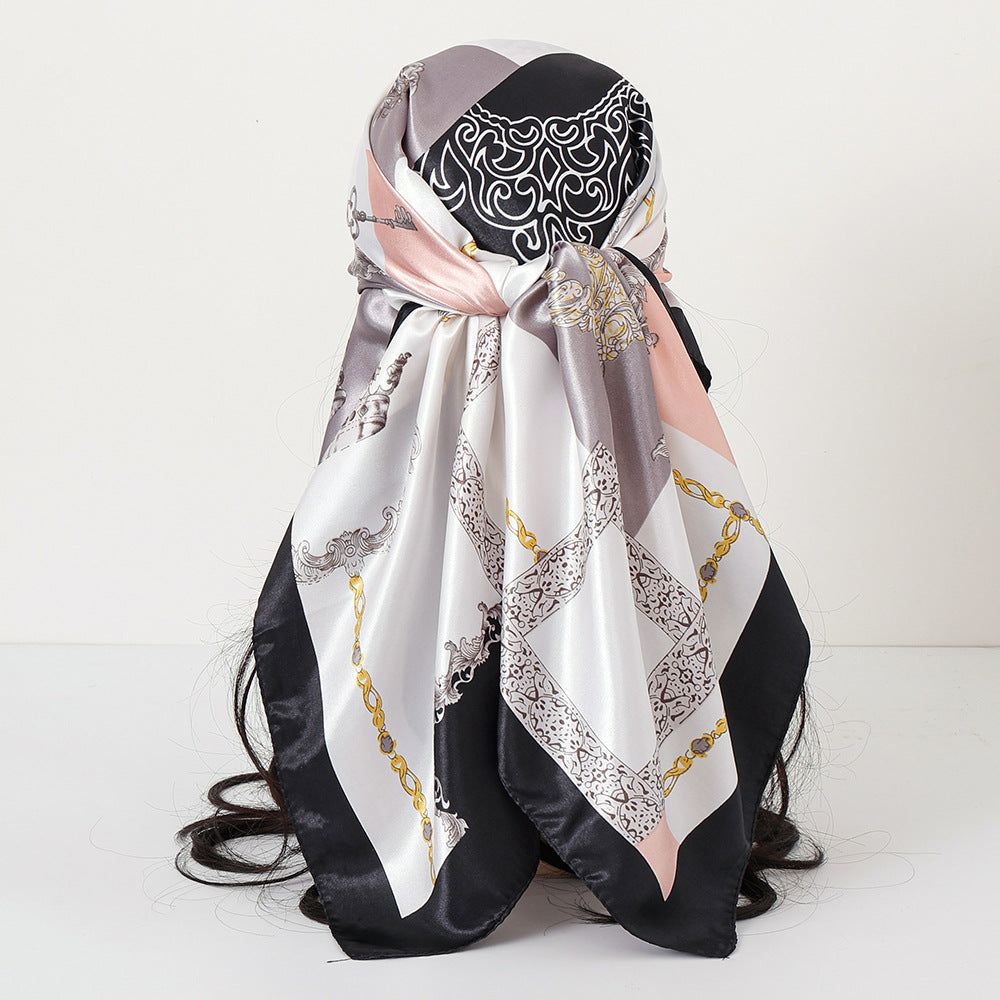 Cashew Print Satin Scarf