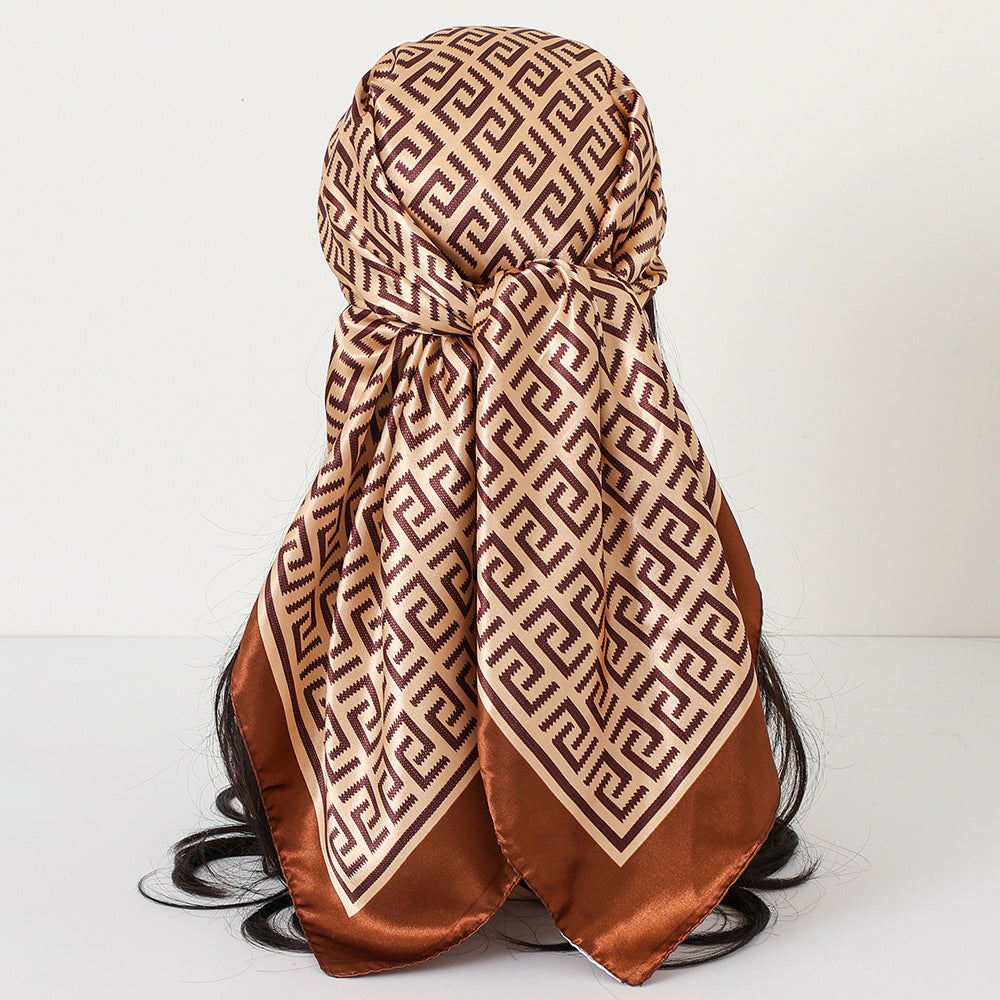 Cashew Print Satin Scarf
