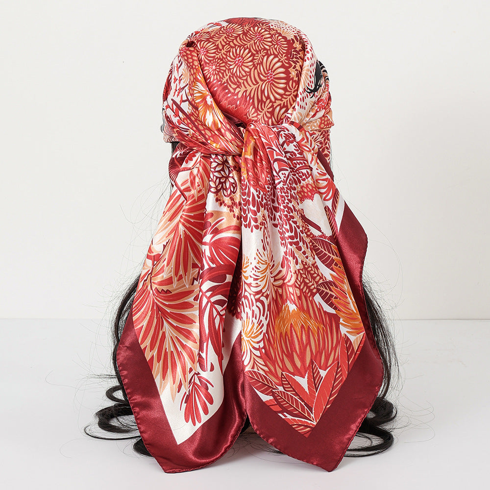 Cashew Print Satin Scarf
