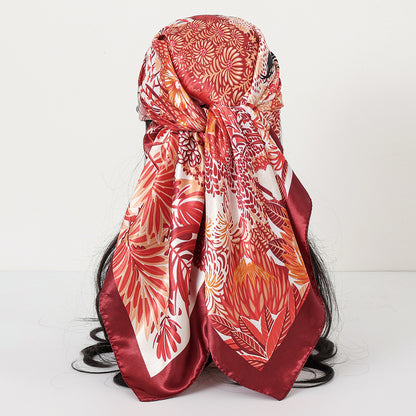 Cashew Print Satin Scarf