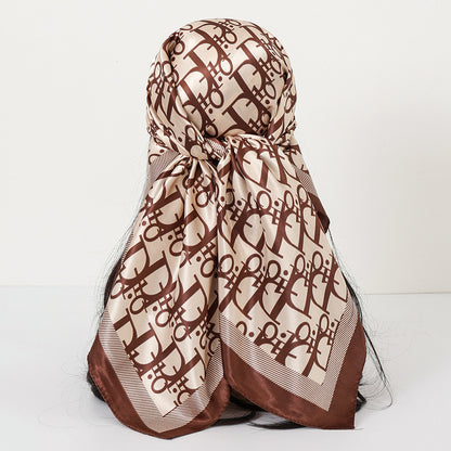 Cashew Print Satin Scarf