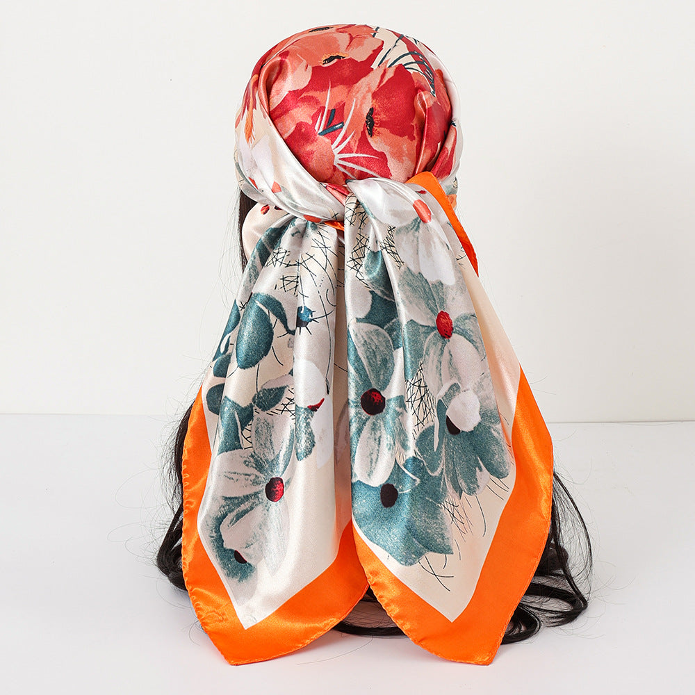 Cashew Print Satin Scarf