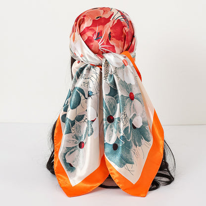 Cashew Print Satin Scarf
