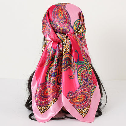 Cashew Print Satin Scarf