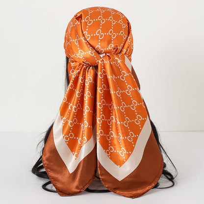 Cashew Print Satin Scarf