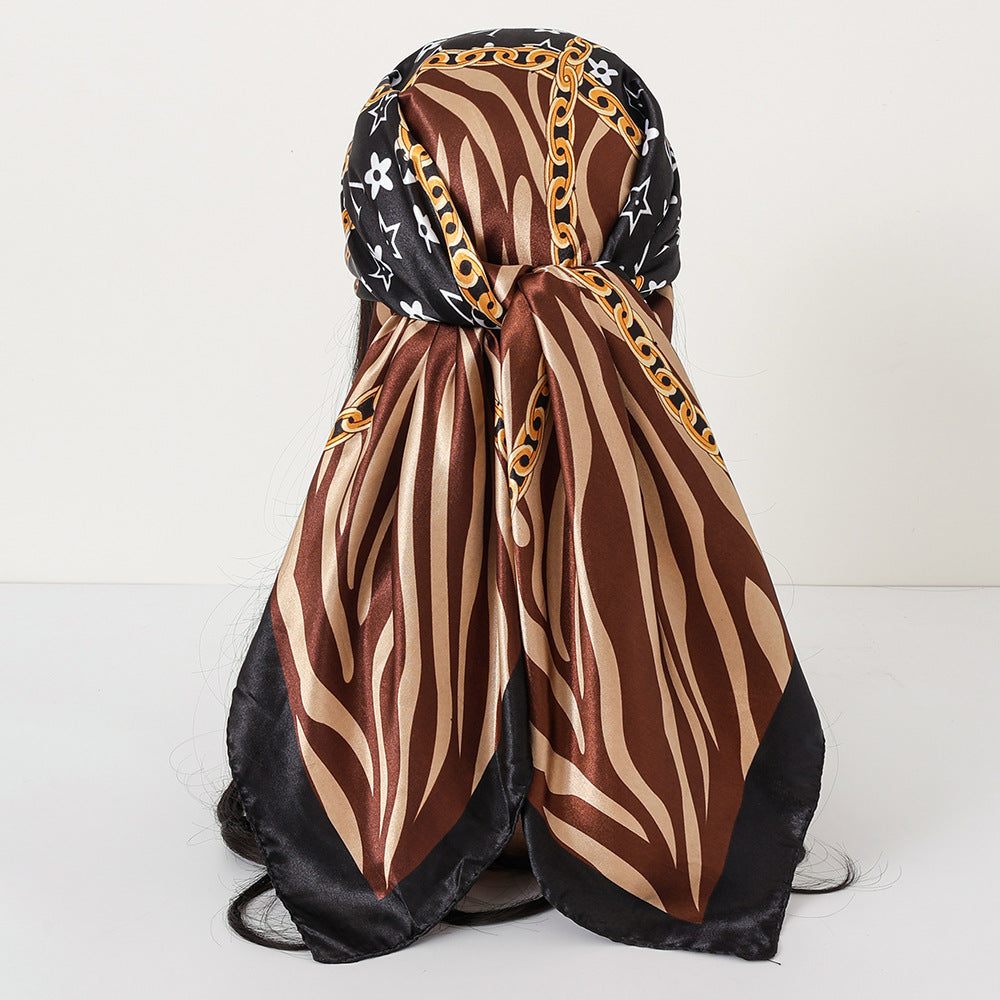 Cashew Print Satin Scarf
