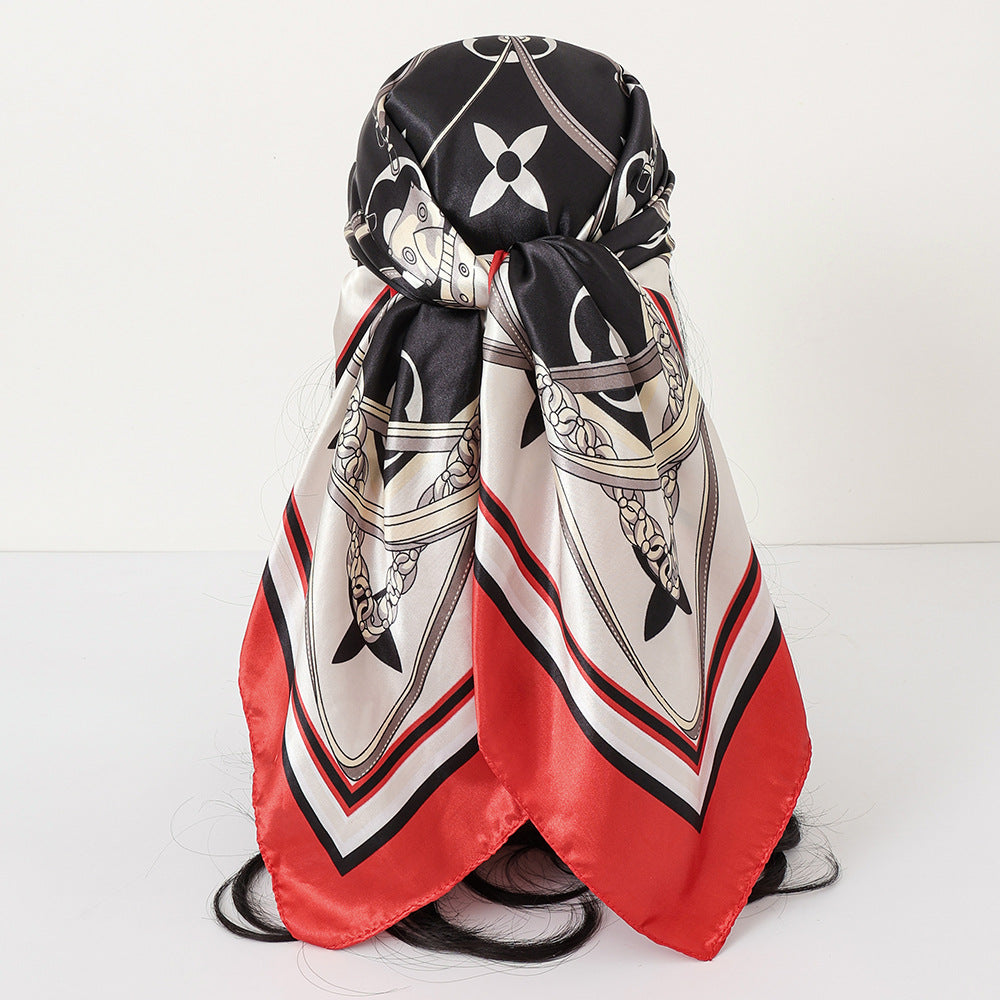 Cashew Print Satin Scarf