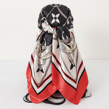 Cashew Print Satin Scarf
