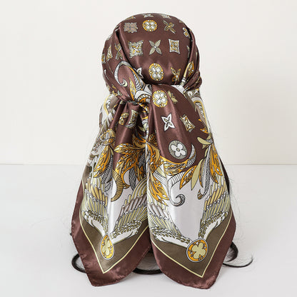 Cashew Print Satin Scarf