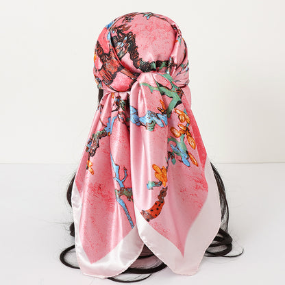 Cashew Print Satin Scarf