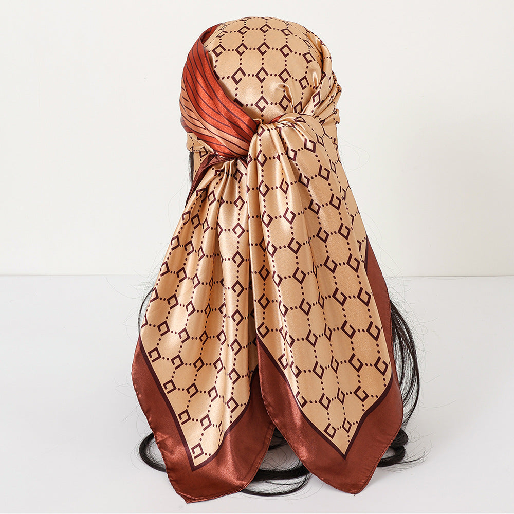 Cashew Print Satin Scarf
