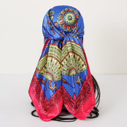Cashew Print Satin Scarf