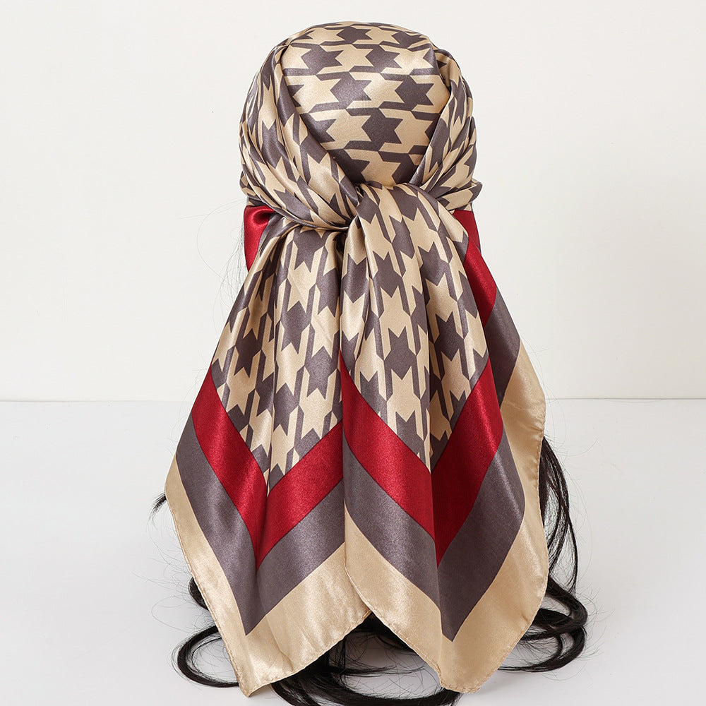 Cashew Print Satin Scarf