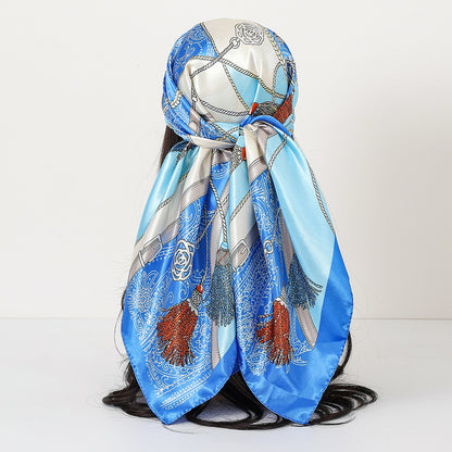 Cashew Print Satin Scarf