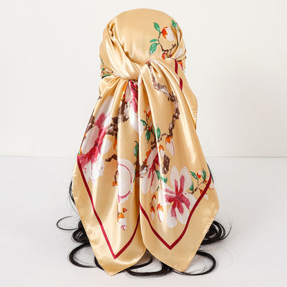 Cashew Print Satin Scarf