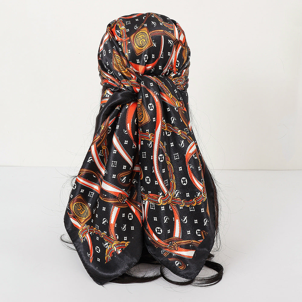 Cashew Print Satin Scarf