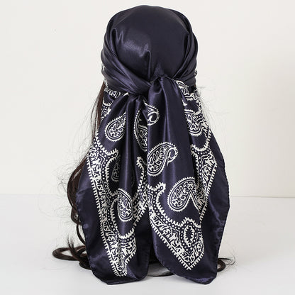 Cashew Print Satin Scarf