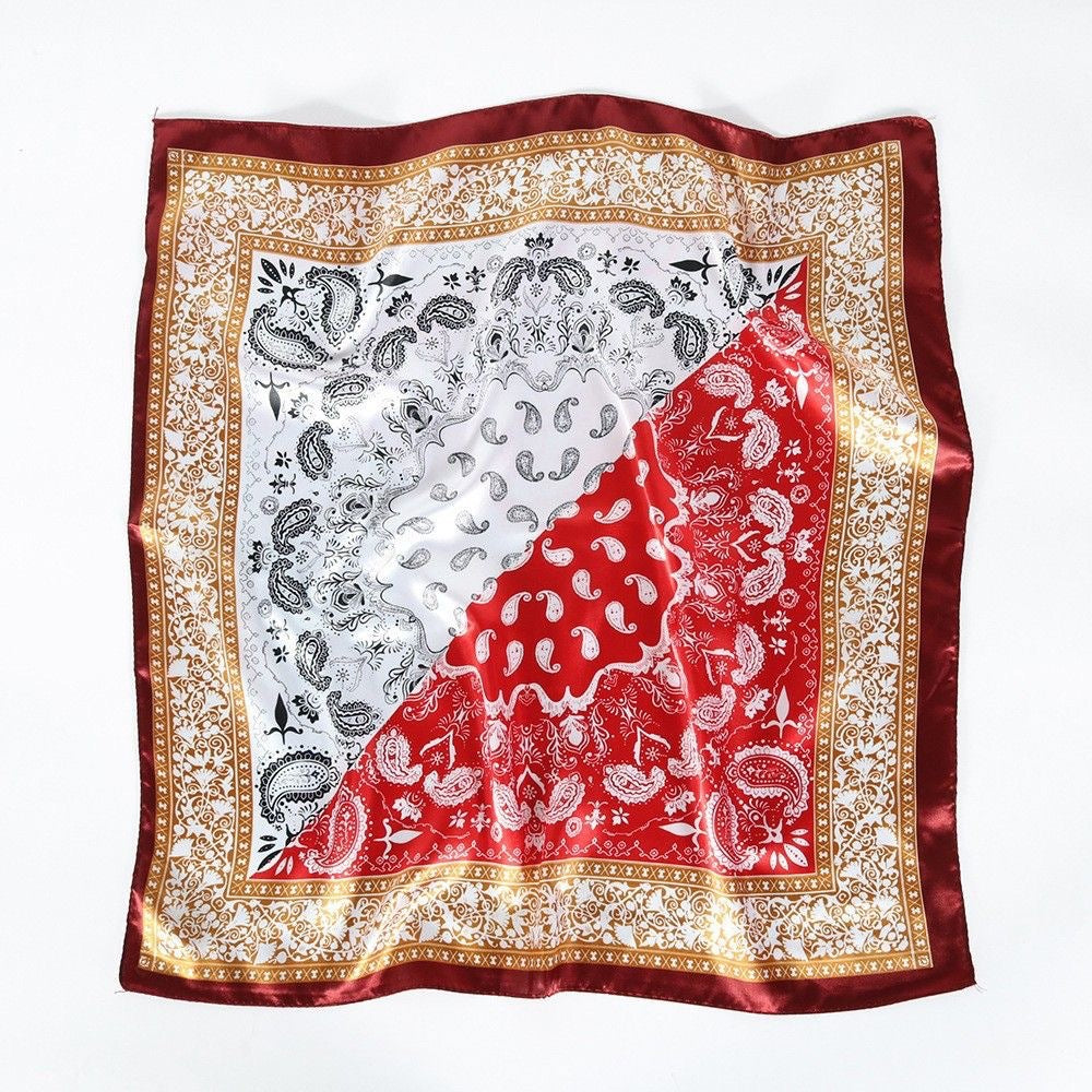 Cashew Print Square Scarf