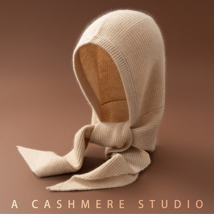 Cashmere Balaclava Hat with Neck Warmer
