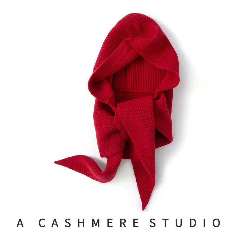 Cashmere Balaclava Hat with Neck Warmer