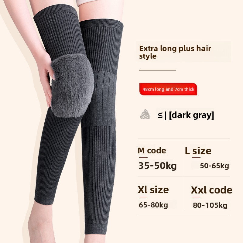 Cashmere knee pads