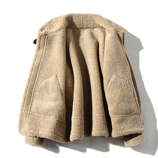 Cashmere-Lamb Fur Coat
