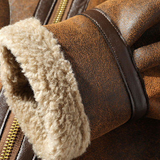 Cashmere-Lamb Fur Coat