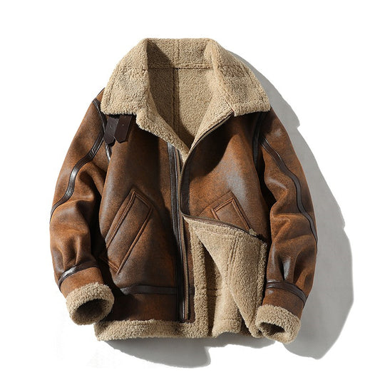 Cashmere-Lamb Fur Coat