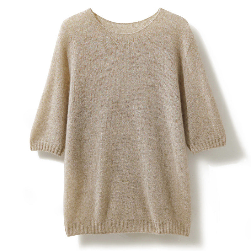Cashmere Silk Blend Womens Knit Sweater