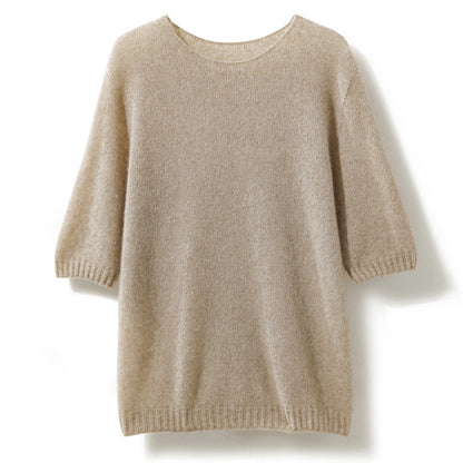 Cashmere Silk Blend Womens Knit Sweater