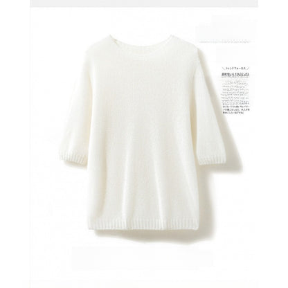 Cashmere Silk Blend Womens Knit Sweater