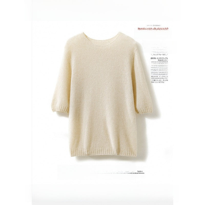 Cashmere Silk Blend Womens Knit Sweater