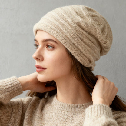 Cashmere Slouchy Beanie