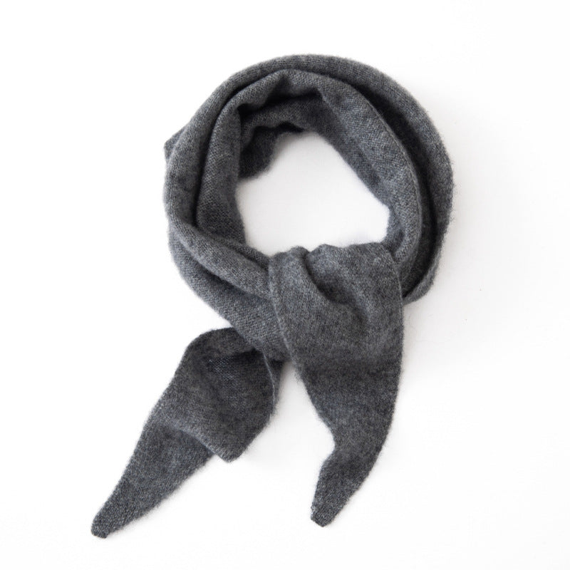 Cashmere triangular scarf