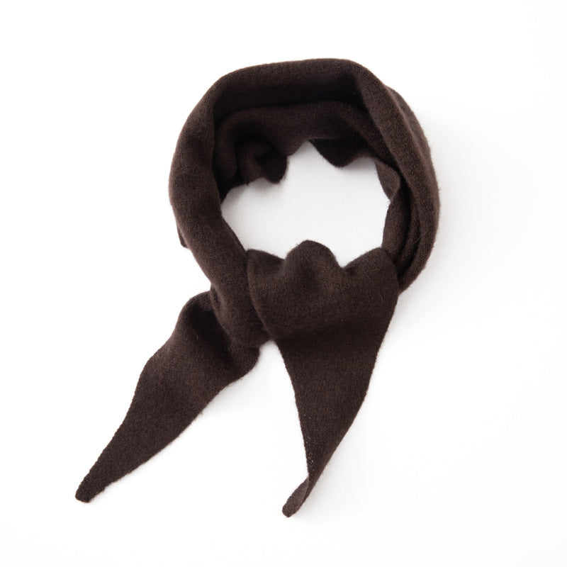 Cashmere triangular scarf