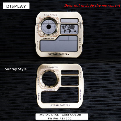 Casio AE1200 Watch Dial Modification Kit