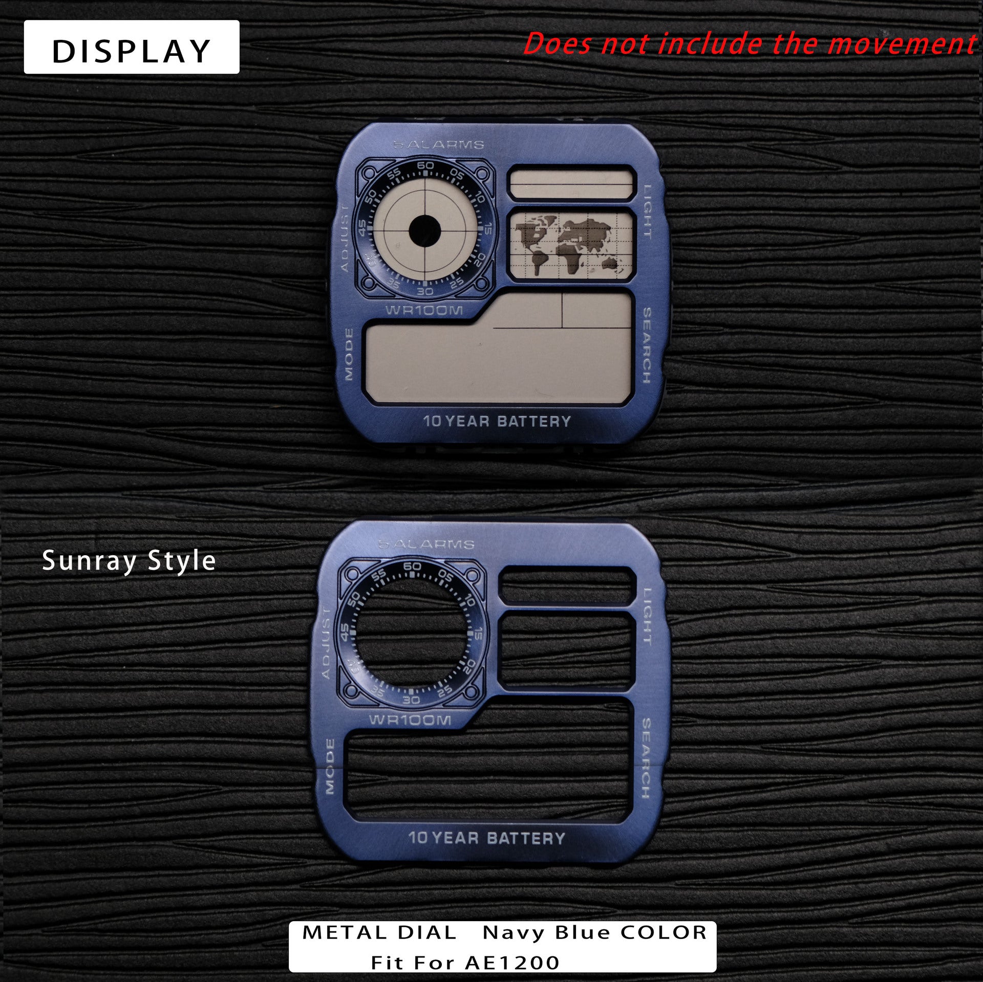 Casio AE1200 Watch Dial Modification Kit