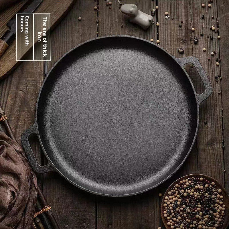 Cast Iron Thickened Frying Pan with Handles