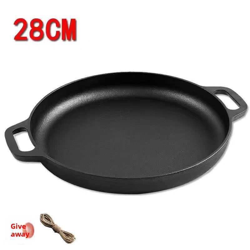 Cast Iron Thickened Frying Pan with Handles
