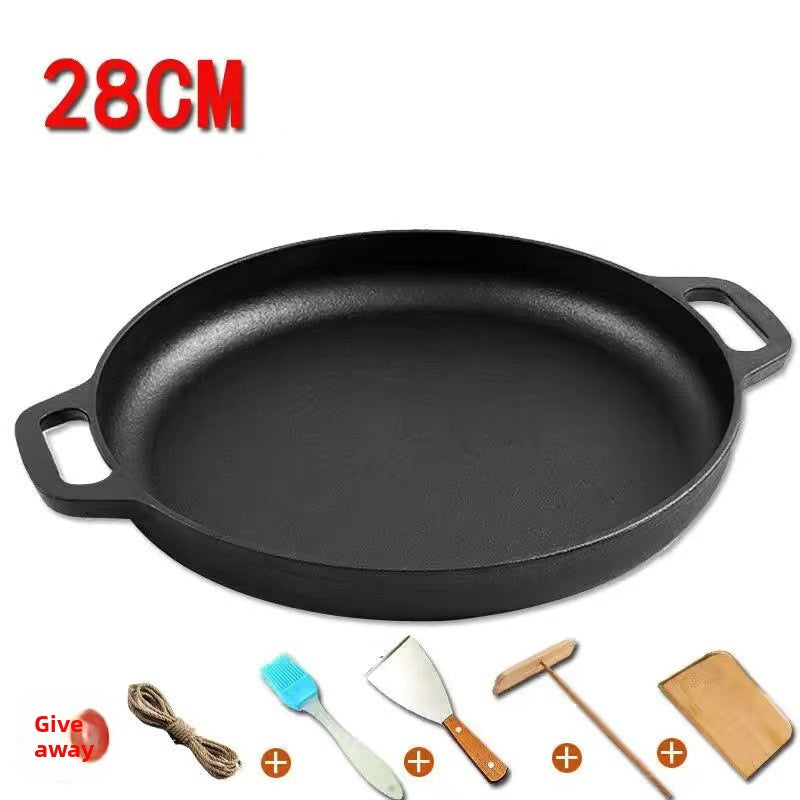 Cast Iron Thickened Frying Pan with Handles
