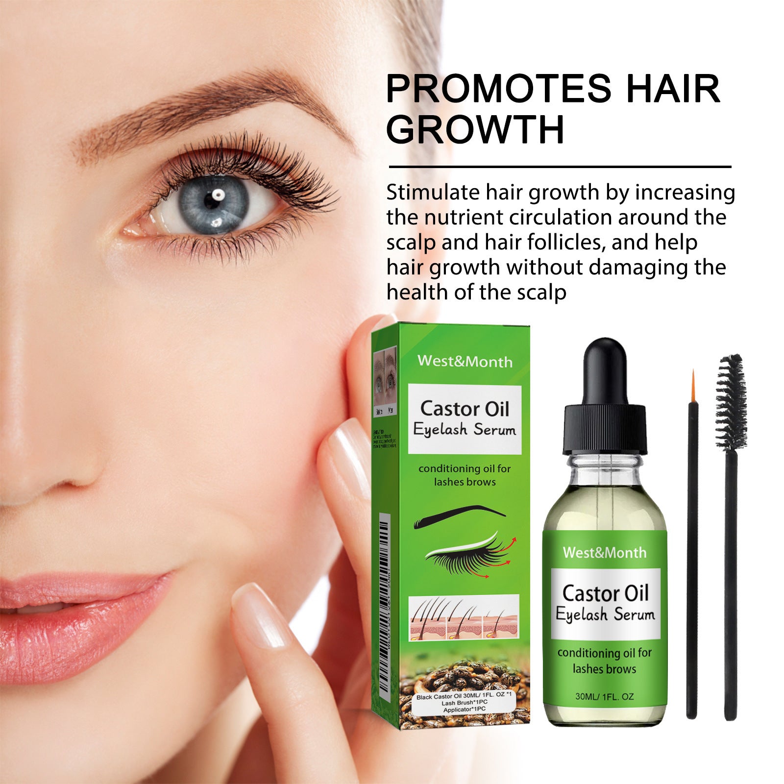 Castor oil mascara