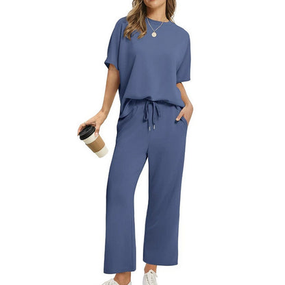 Casual and Commuting Outfit Set for Women – Short-Sleeve Ensemble