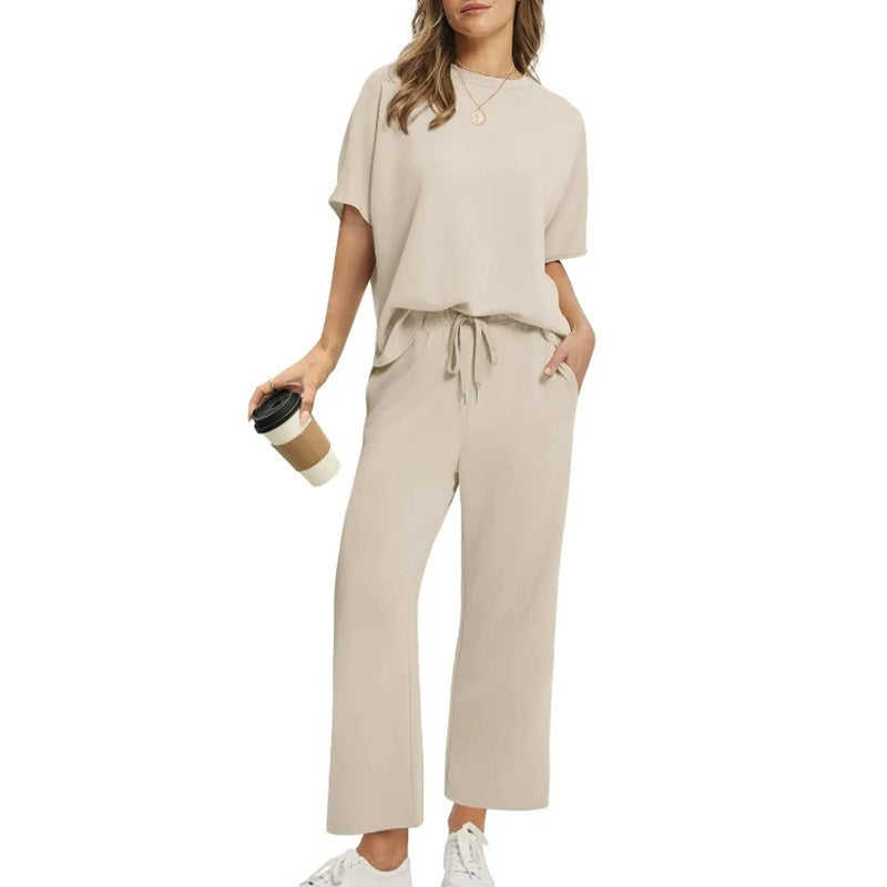 Casual and Commuting Outfit Set for Women – Short-Sleeve Ensemble