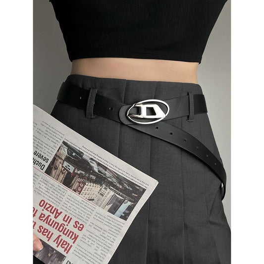 Casual and stylish square buckle belt