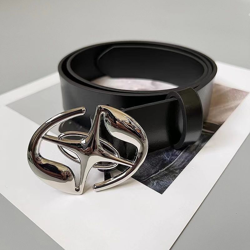 Casual and stylish square buckle belt