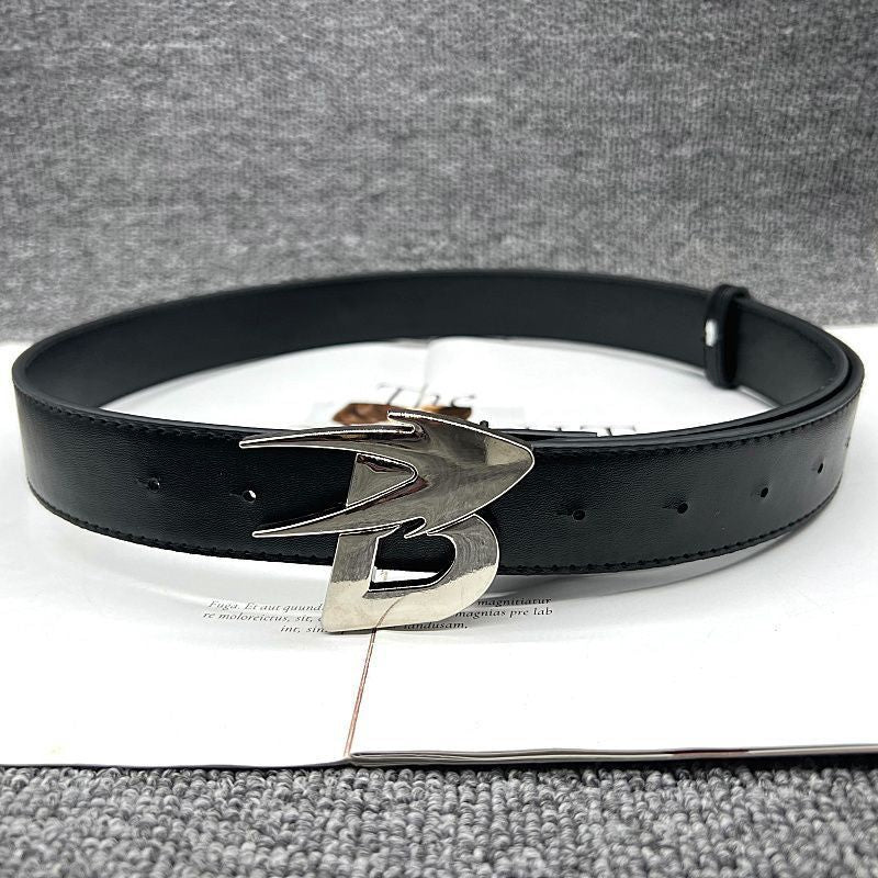 Casual and stylish square buckle belt