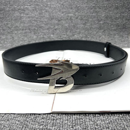 Casual and stylish square buckle belt