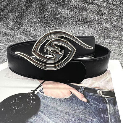 Casual and stylish square buckle belt