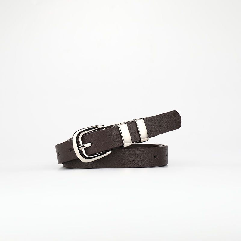 Casual and stylish square buckle belt