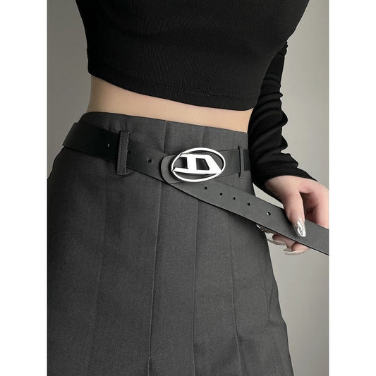 Casual and stylish square buckle belt